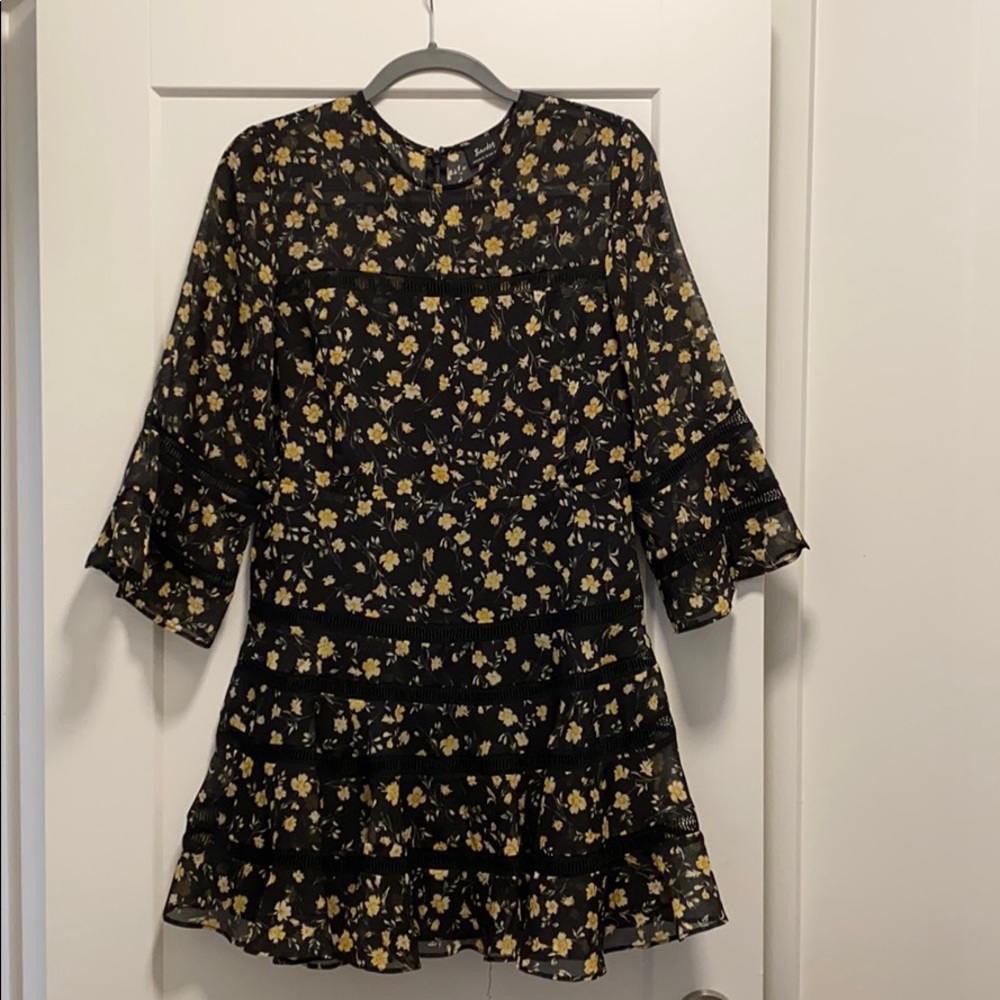 Bardot Yellow Flower Dress